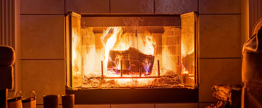 Mendota Hearth Landscape Fireplace Installation in North Royalton, Ohio